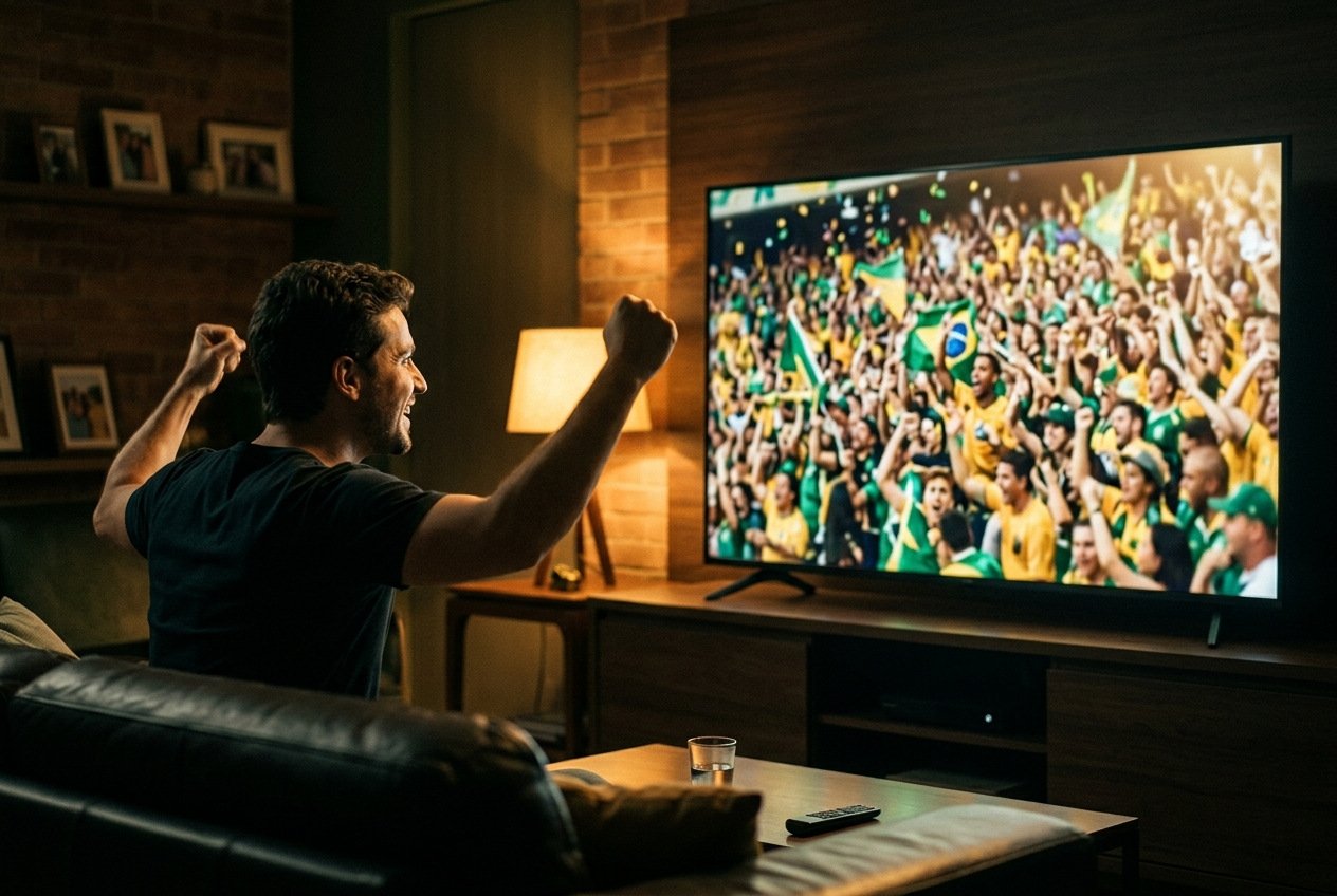 Match de foot en direct sur IPTV — qualité 4K